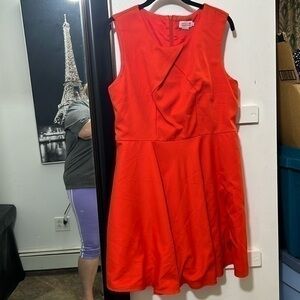 Molly Bracken size large red mid length dress